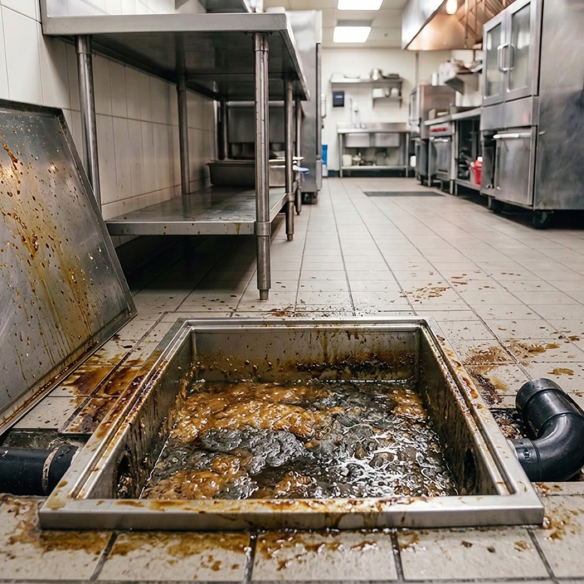Grease trap cleaning